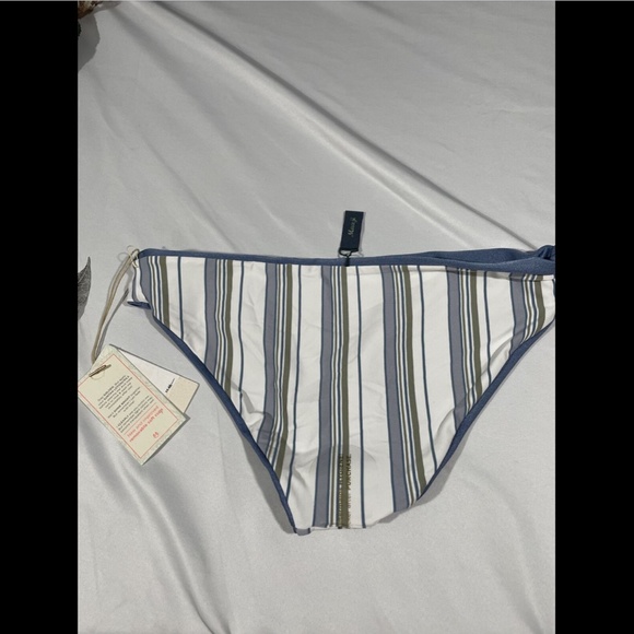 NWT Maaji [ Large ] Silver Sublime Bikini Bottoms‎ in Solid/Stripes - Picture 10 of 11